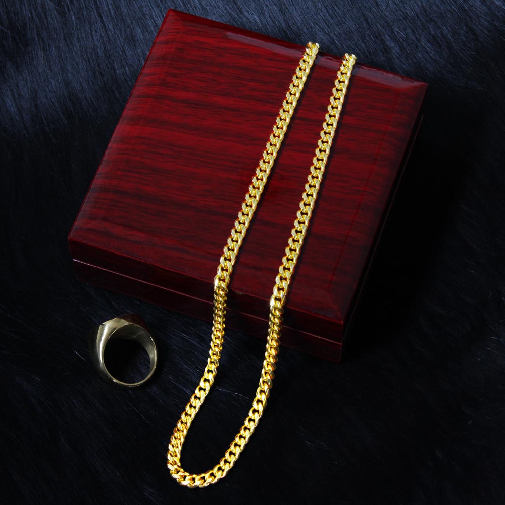 Cuban Link Chain w/ Luxury Box - To My Amazing Dad