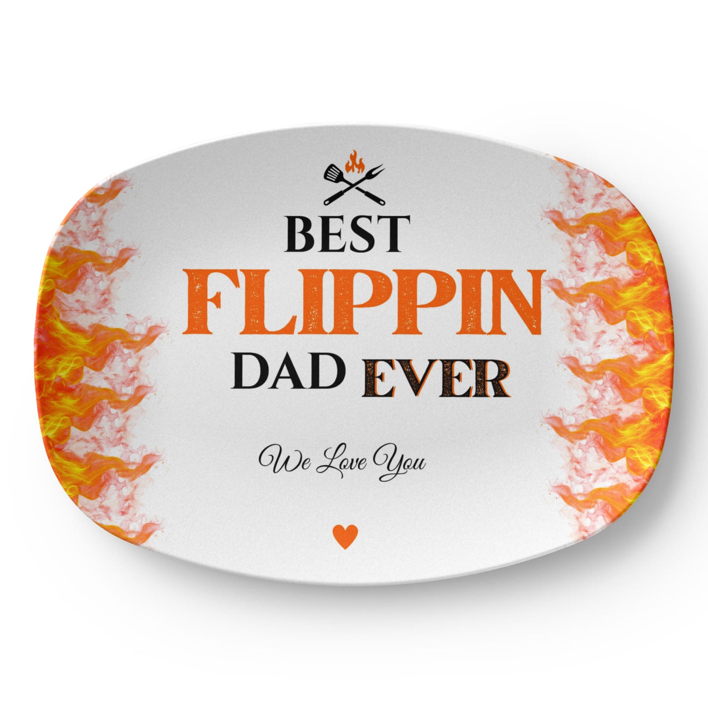 King of the Grill/ Best Flippin Dad BBQ Platter and Apron