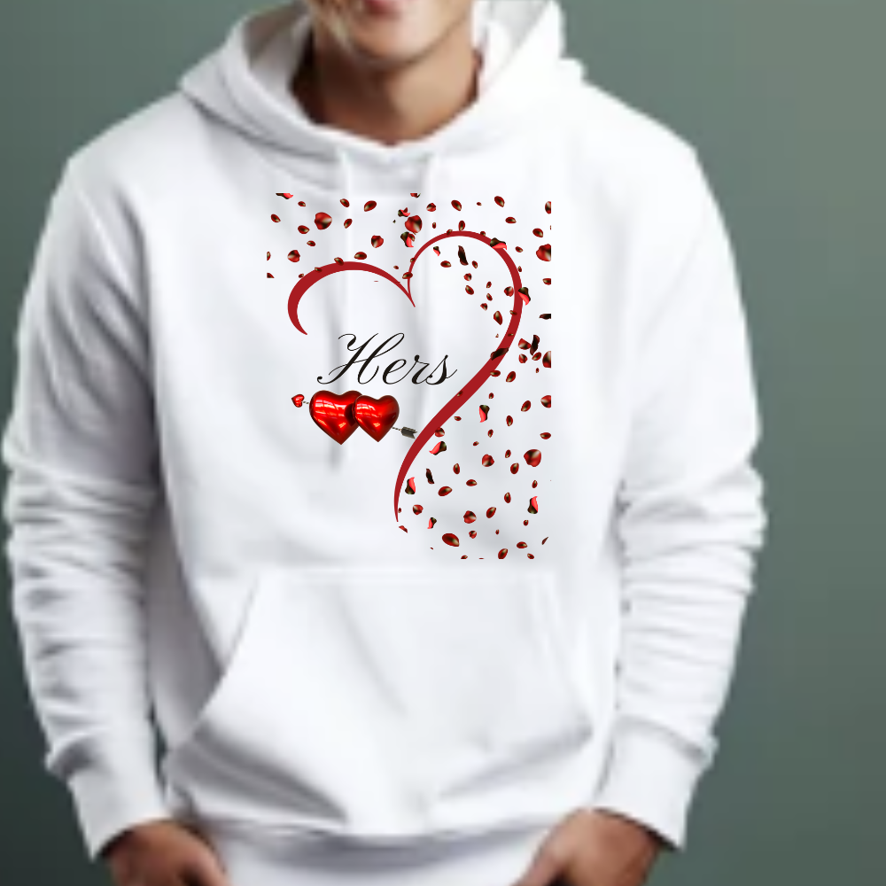 His and Hers Valentine Hoodie
