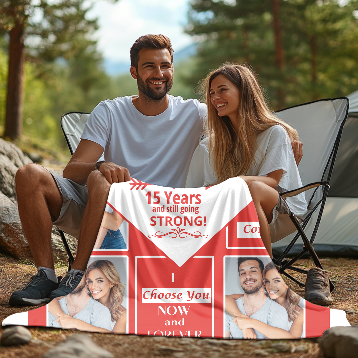 VPL Cozy Plush Fleece Blanket - HEART - ADORING