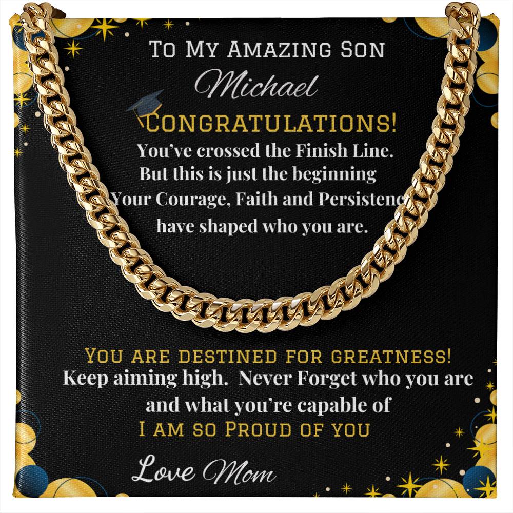 Cuban Link Chain w/ Lux Box- Destined for Greatness