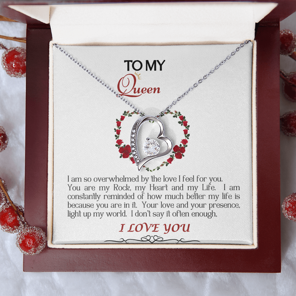 Forever Love Necklace/My Queen/White
