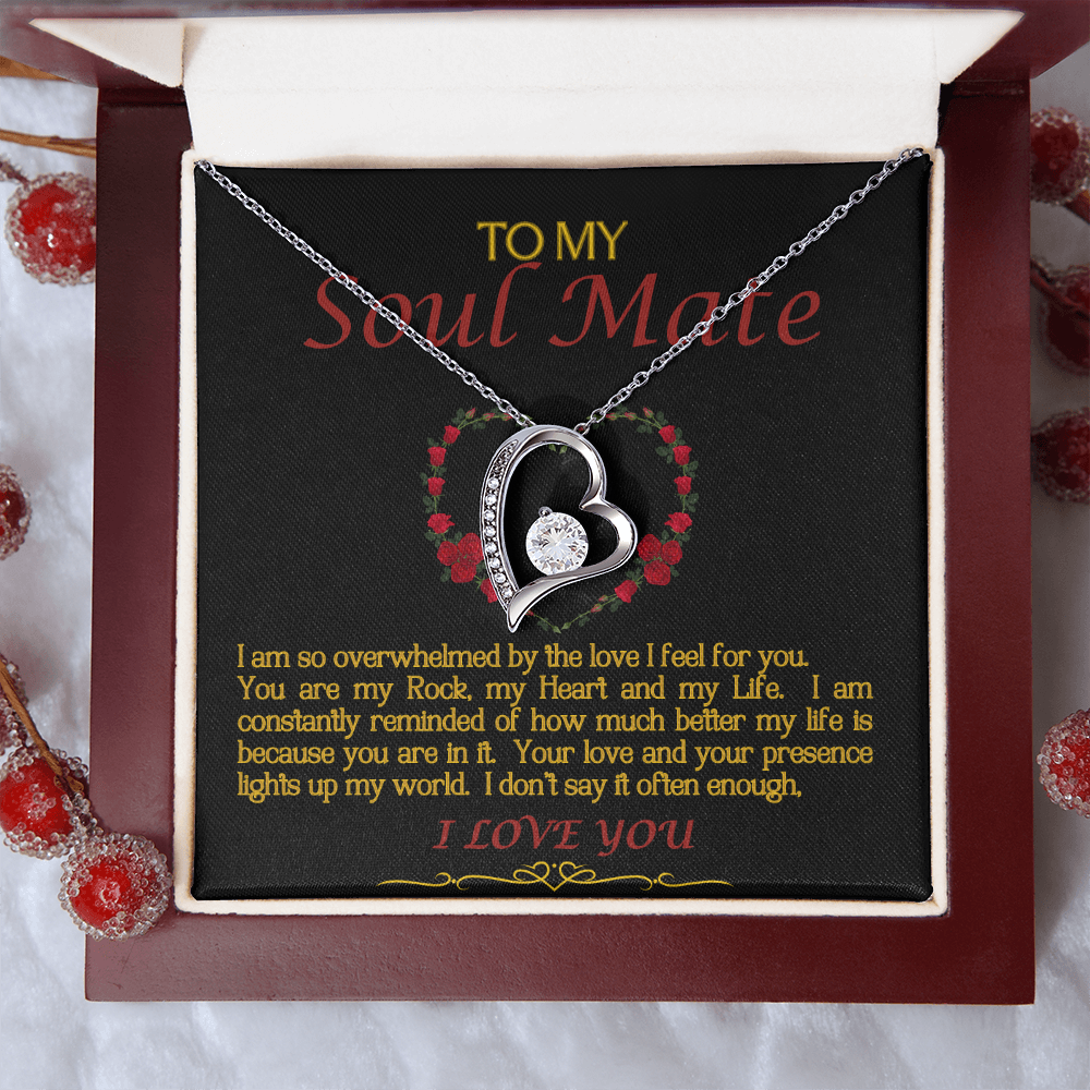 Forever Love Necklace/Soul Mate/Black