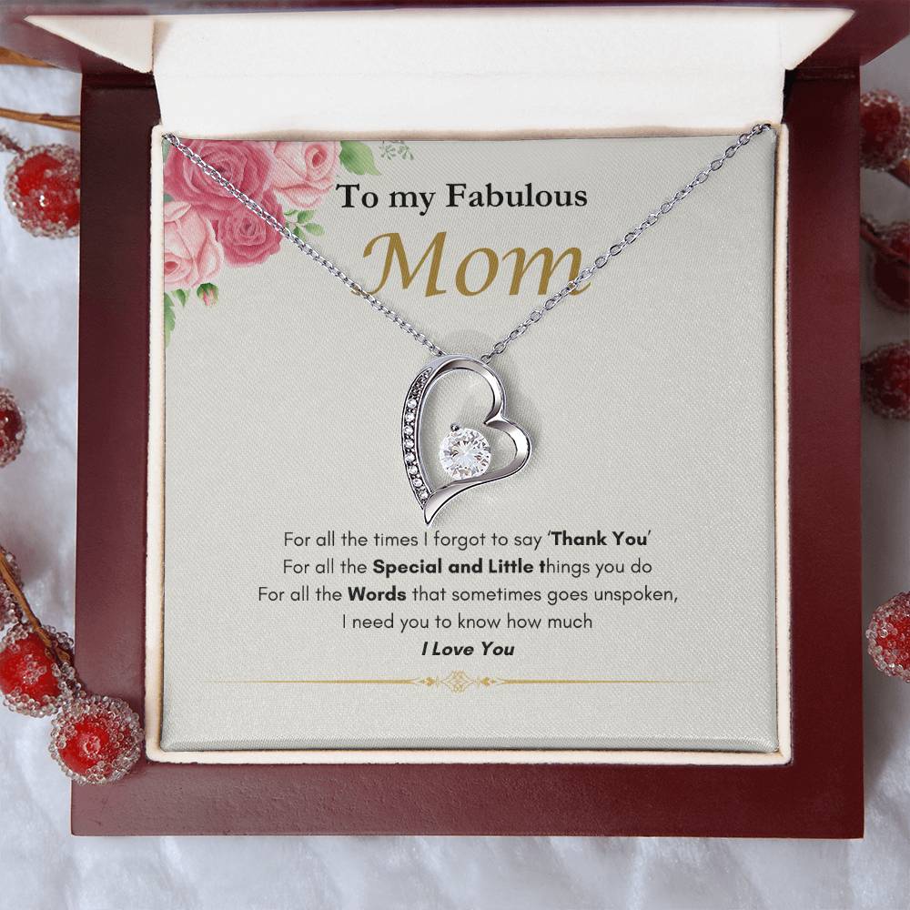 Fabulous Mom Forever Love Necklace