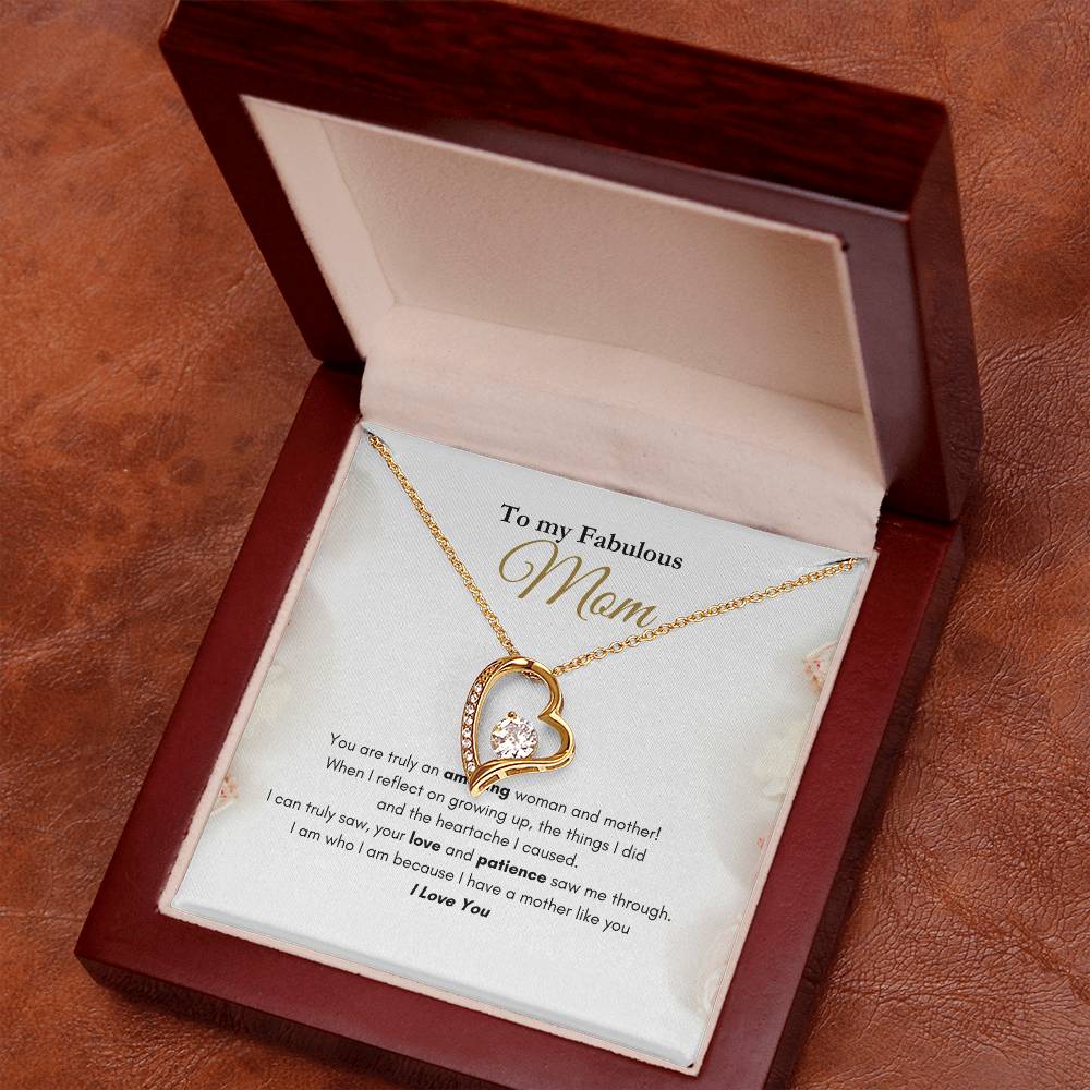 My Fabulous Mom Forever Love Necklace Roses