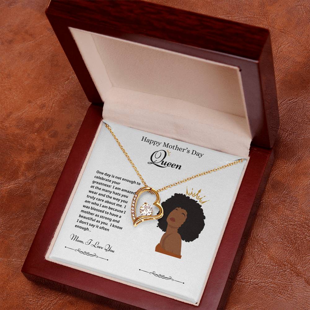 Mothers Day Queen 2 Forever Love Necklace