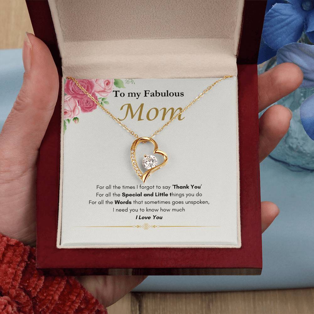 Fabulous Mom Forever Love Necklace