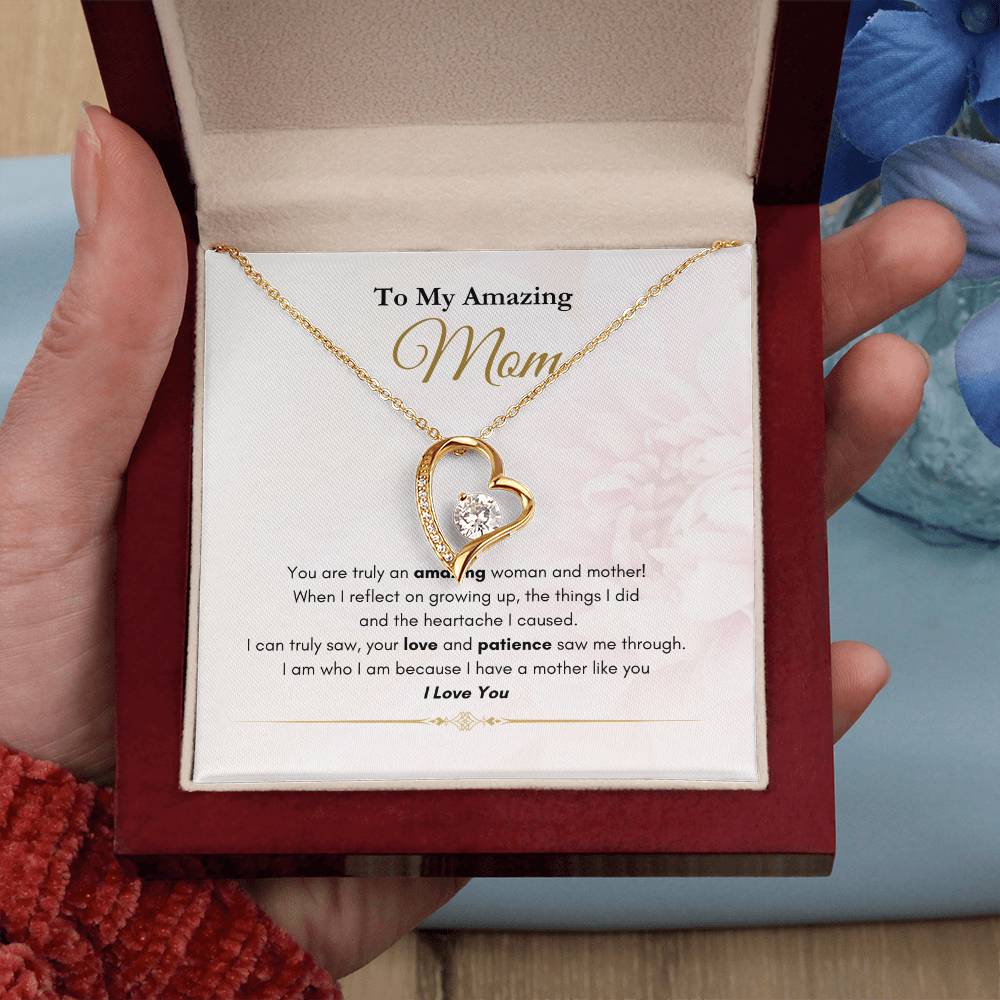 My Amazing Mom Forever Love Necklace Pink