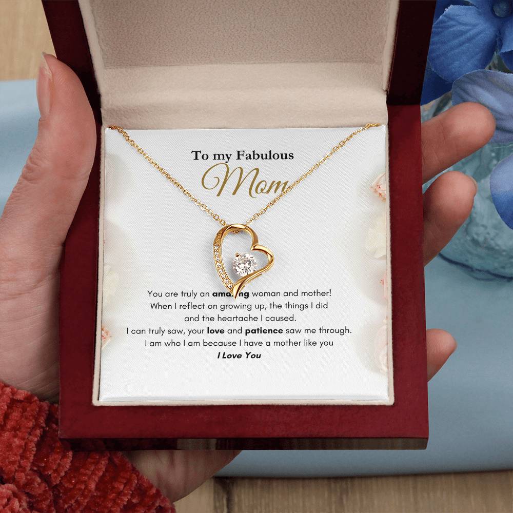 My Fabulous Mom Forever Love Necklace Roses