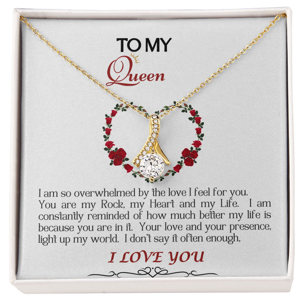 Alluring Beauty Necklace/My Queen/White