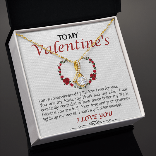 Alluring Beauty Necklace/My Valentine/White