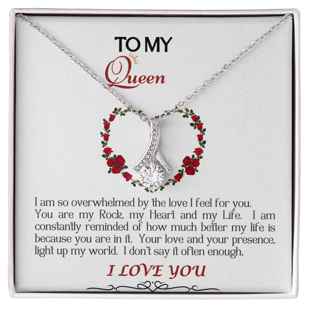 Alluring Beauty Necklace/My Queen/White