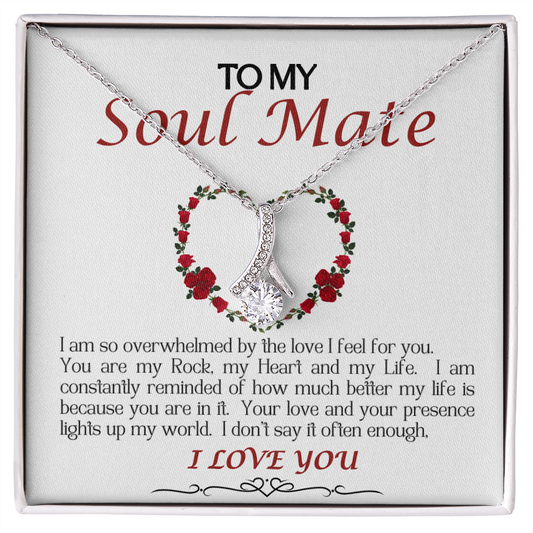 Alluring Beauty Necklace/Soul Mate/White