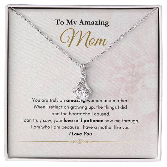 My Amazing  Mom Allure Necklace Pink