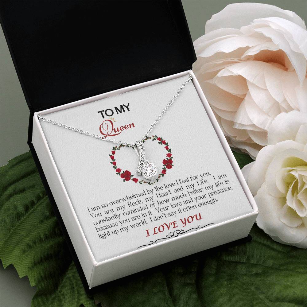 Alluring Beauty Necklace/My Queen/White