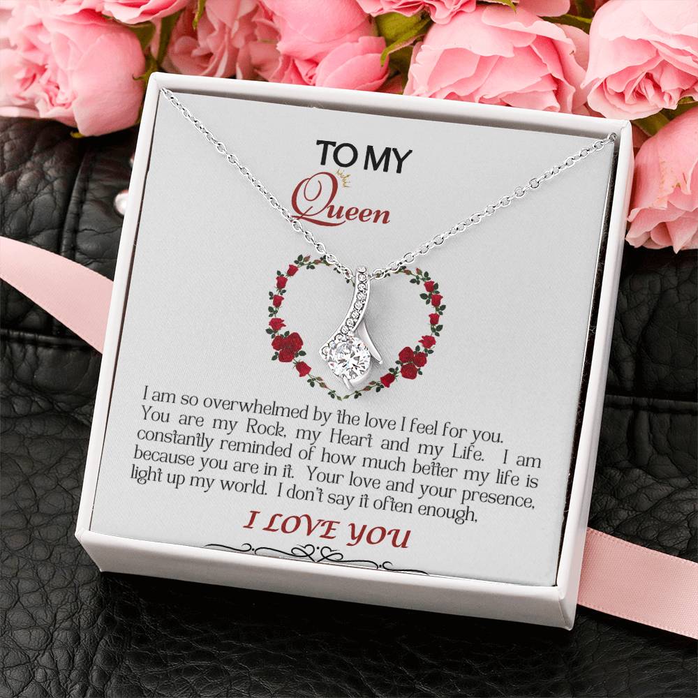 Alluring Beauty Necklace/My Queen/White