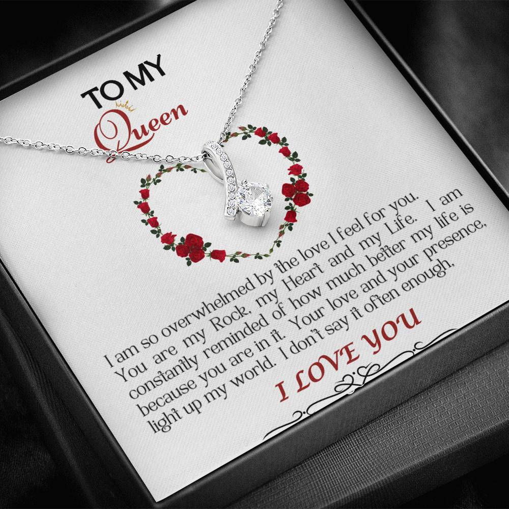 Alluring Beauty Necklace/My Queen/White