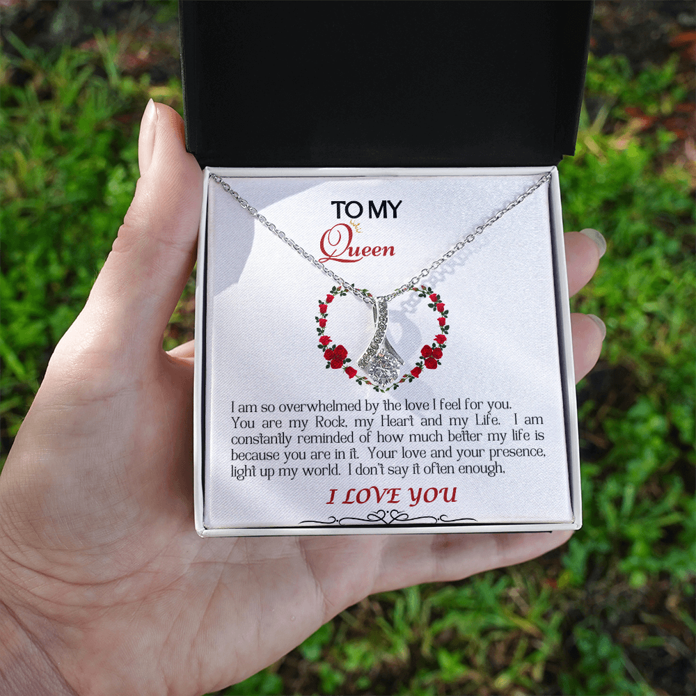 Alluring Beauty Necklace/My Queen/White