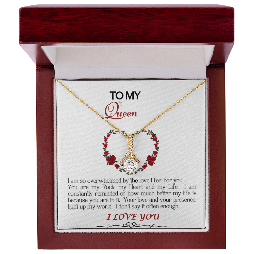 Alluring Beauty Necklace/My Queen/White