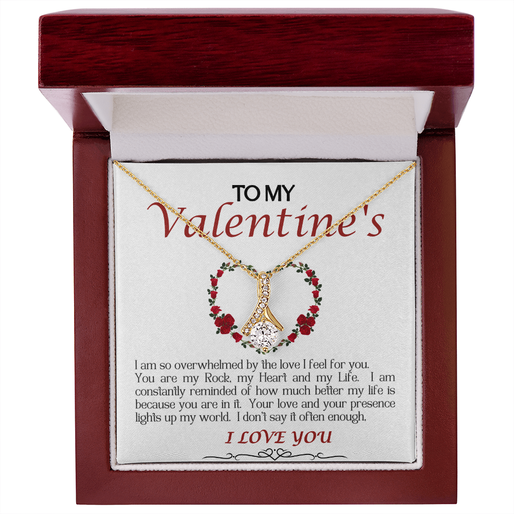Alluring Beauty Necklace/My Valentine/White