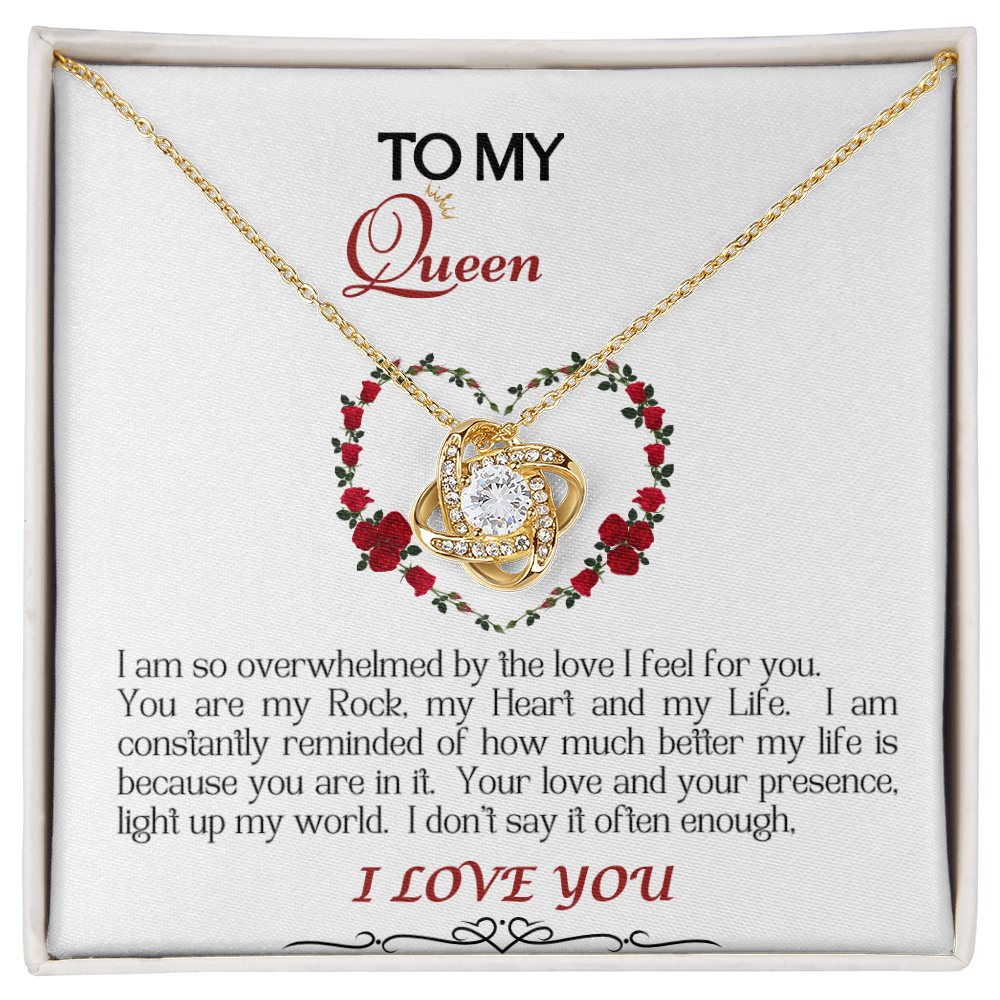 Love Knot Necklace/My Queen/White