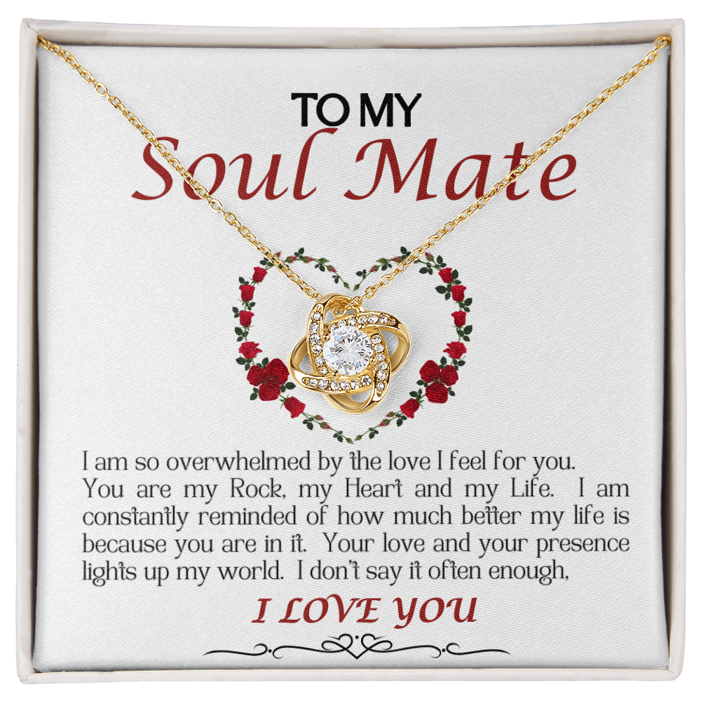 Love Knot Necklace/Soul Mate/White