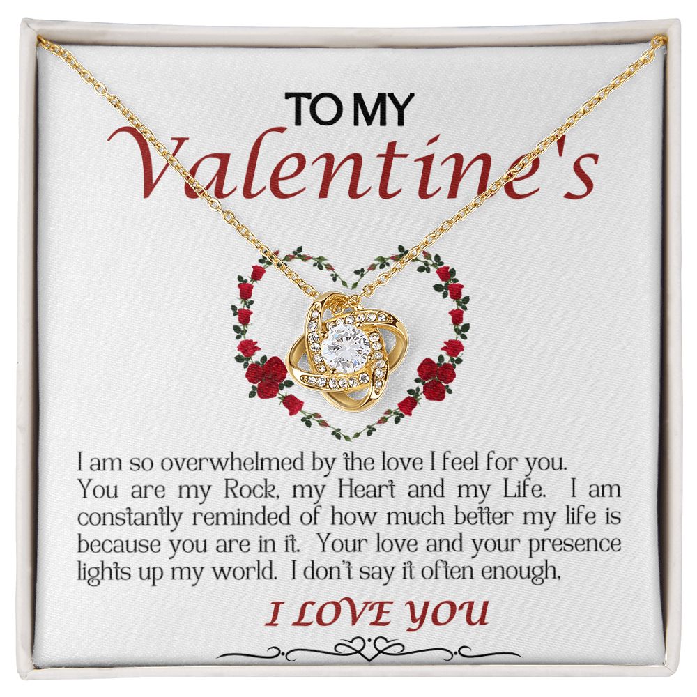 Love Knot Necklace/My Valentine/White