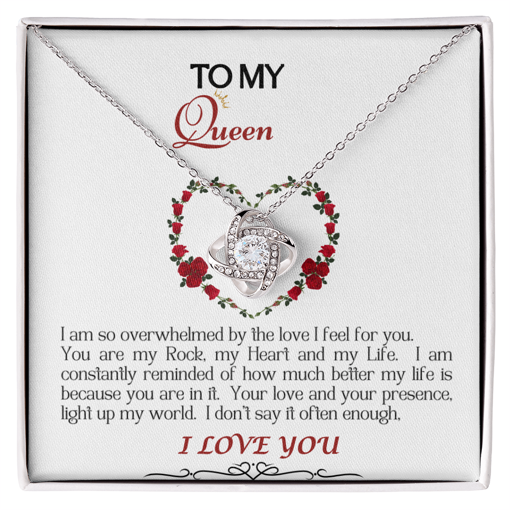 Love Knot Necklace/My Queen/White