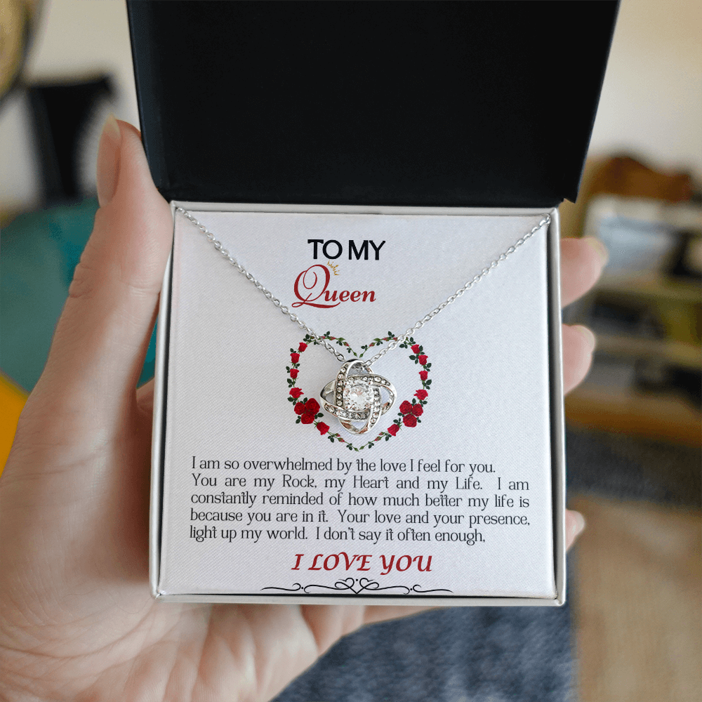Love Knot Necklace/My Queen/White