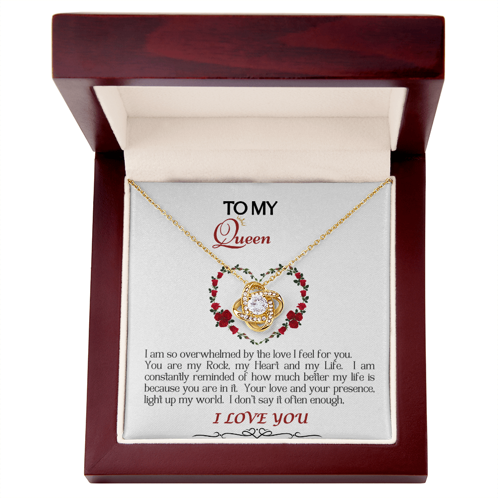 Love Knot Necklace/My Queen/White
