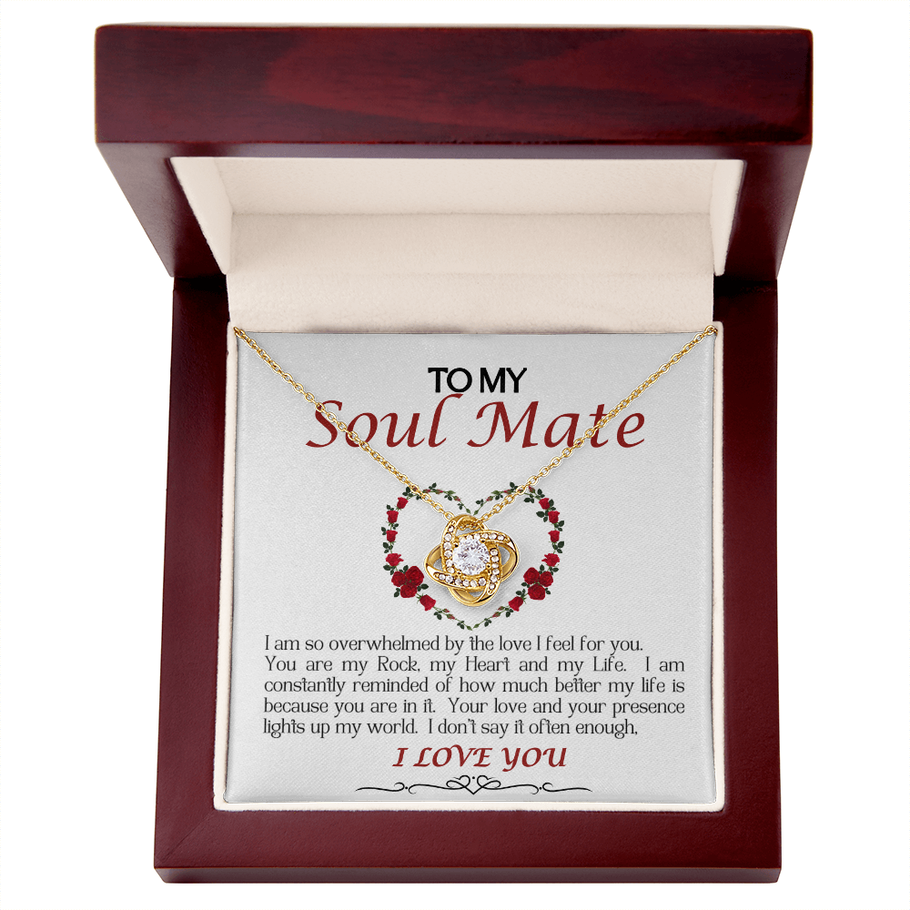 Love Knot Necklace/Soul Mate/White