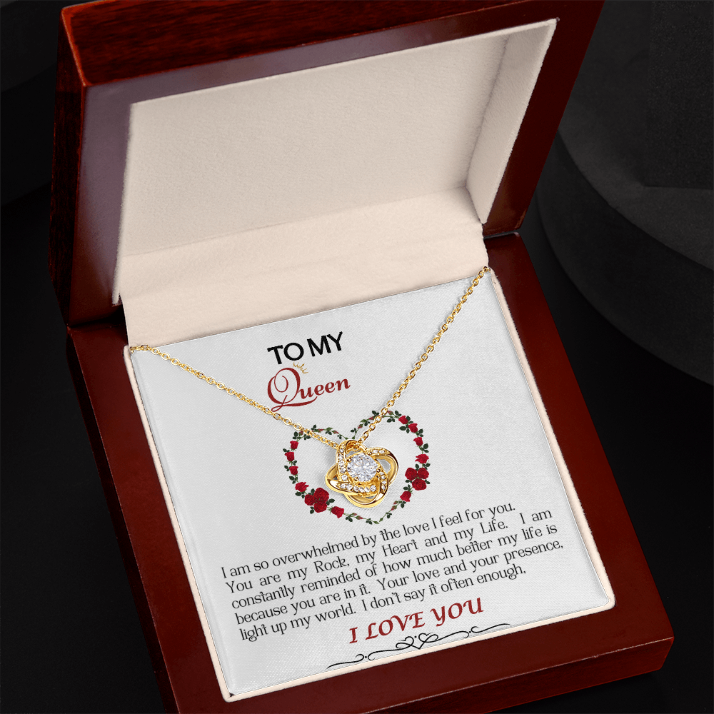 Love Knot Necklace/My Queen/White