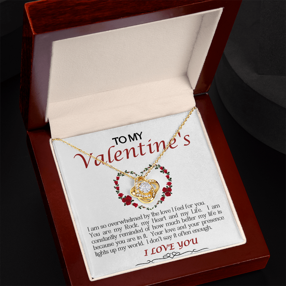 Love Knot Necklace/My Valentine/White