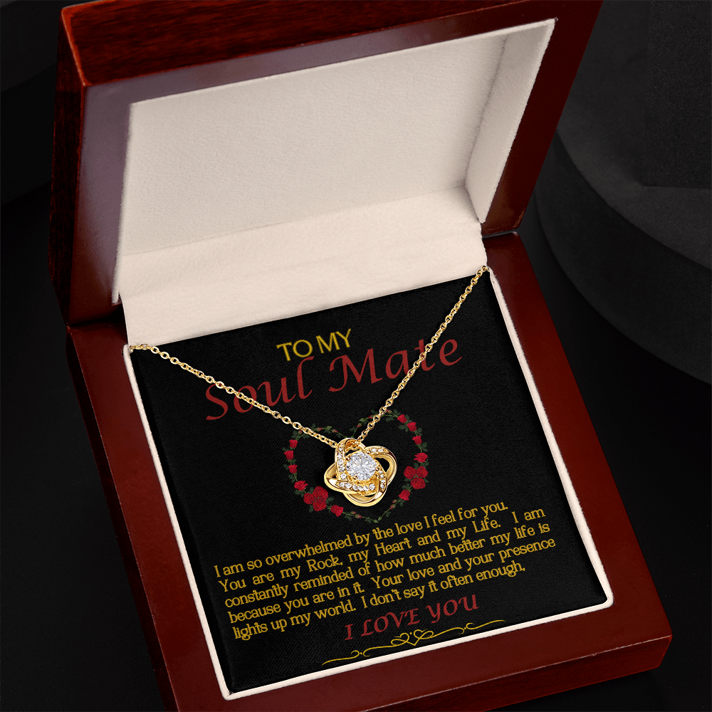 Love Knot Necklace/Soul Mate/Black