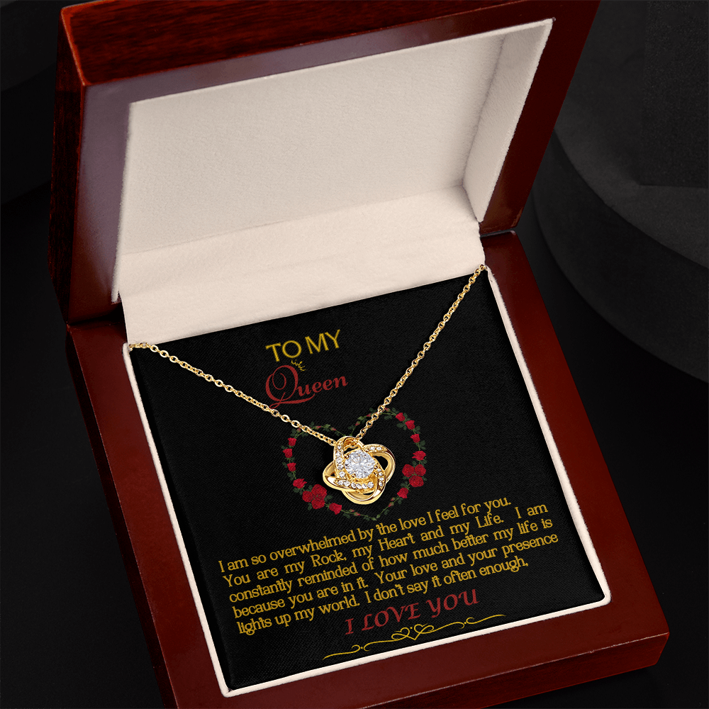 Love Knot Necklace/My Queen/Blk Gold