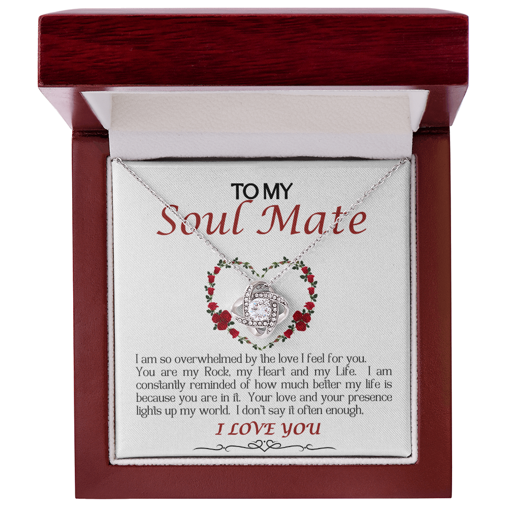 Love Knot Necklace/Soul Mate/White