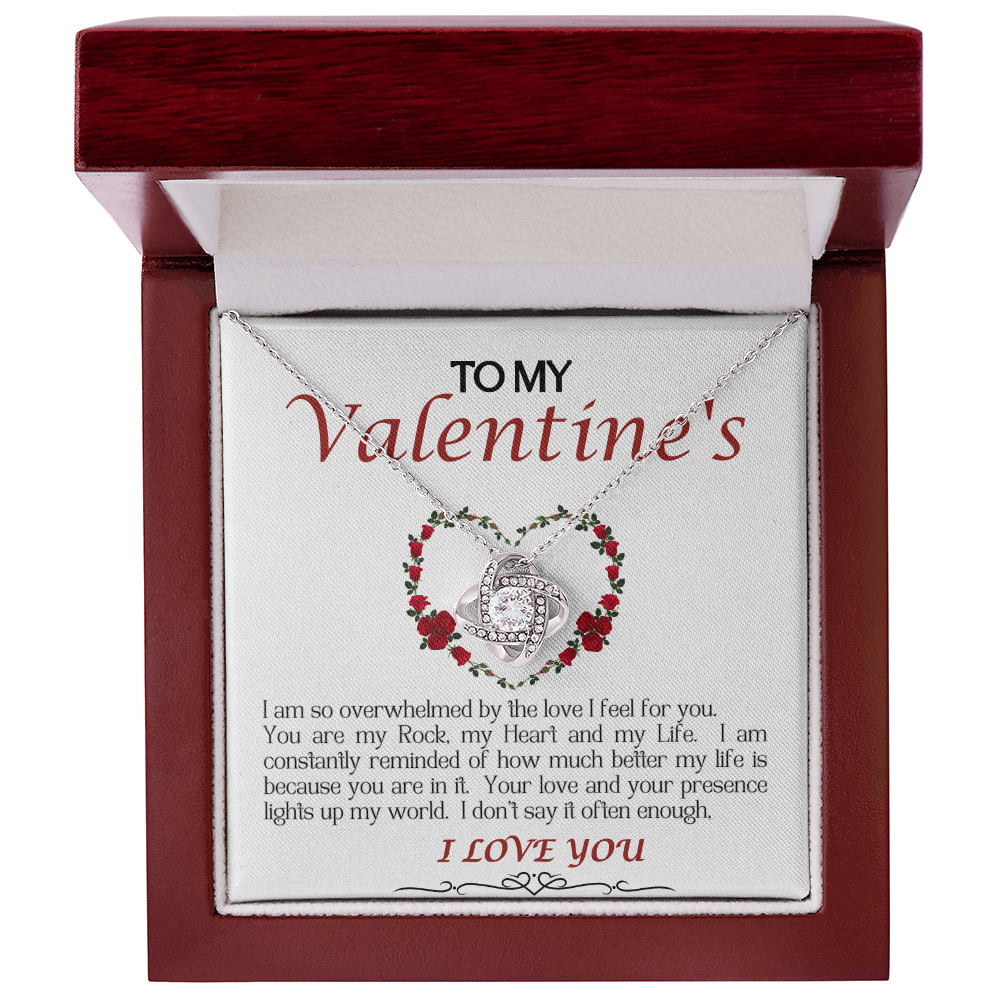 Love Knot Necklace/My Valentine/White