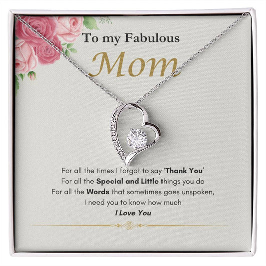 Fabulous Mom Forever Love Necklace