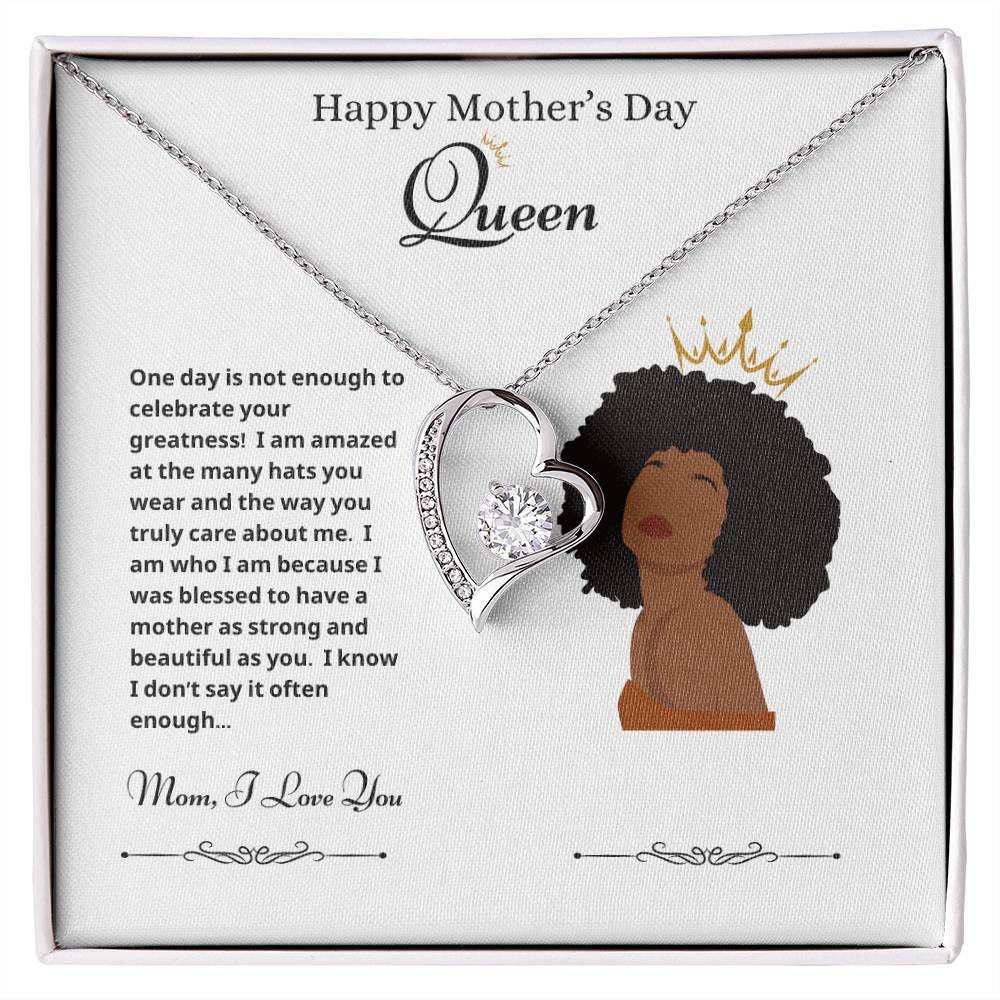 Mothers Day Queen 2 Forever Love Necklace