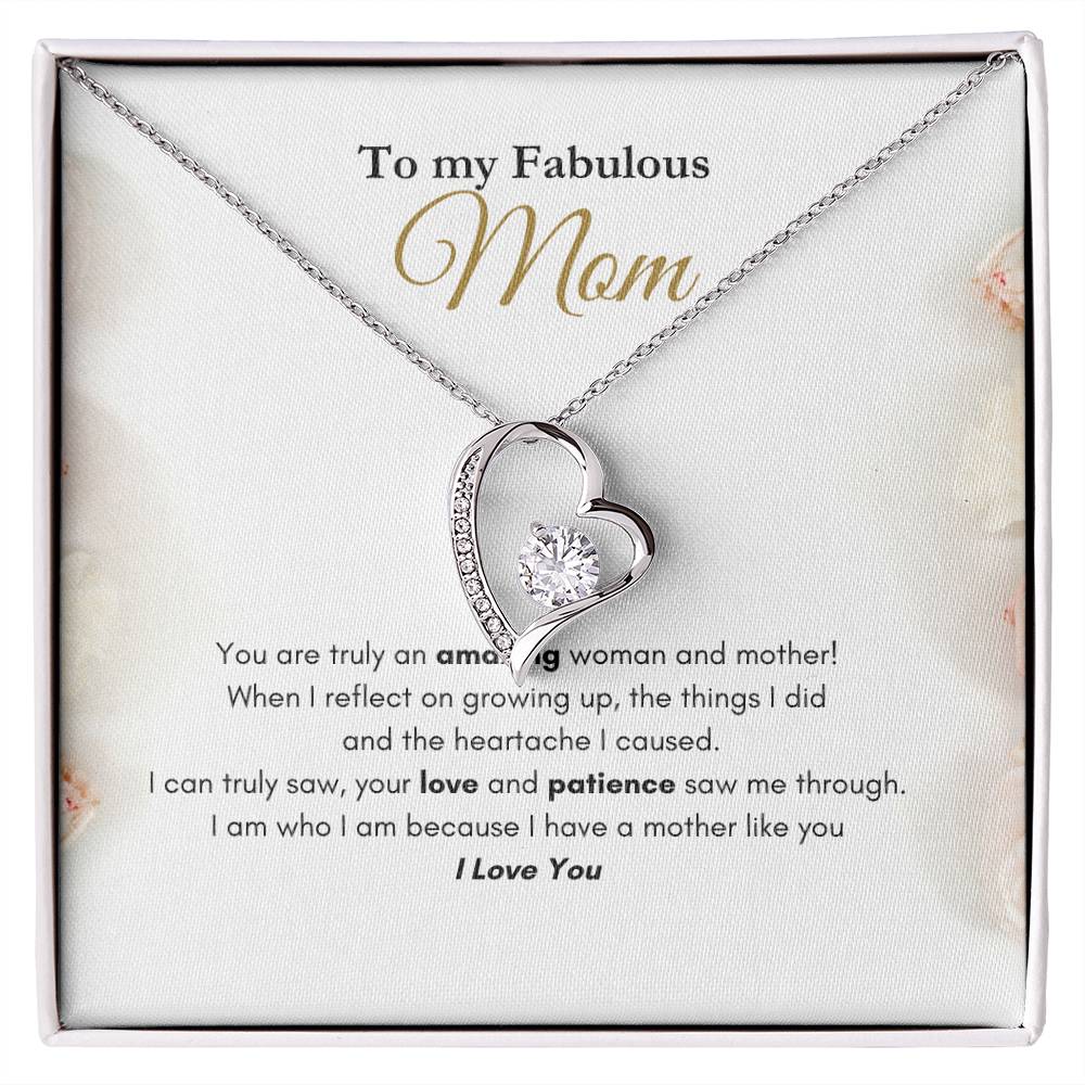 My Fabulous Mom Forever Love Necklace Roses