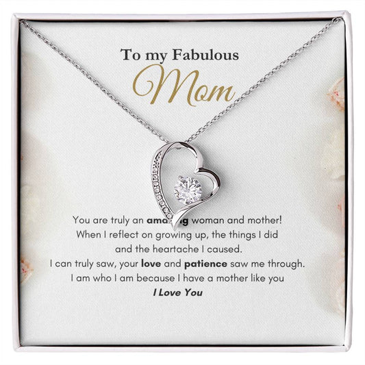 My Fabulous Mom Forever Love Necklace Roses