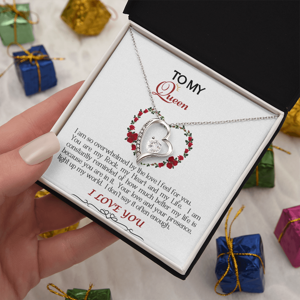 Forever Love Necklace/My Queen/White
