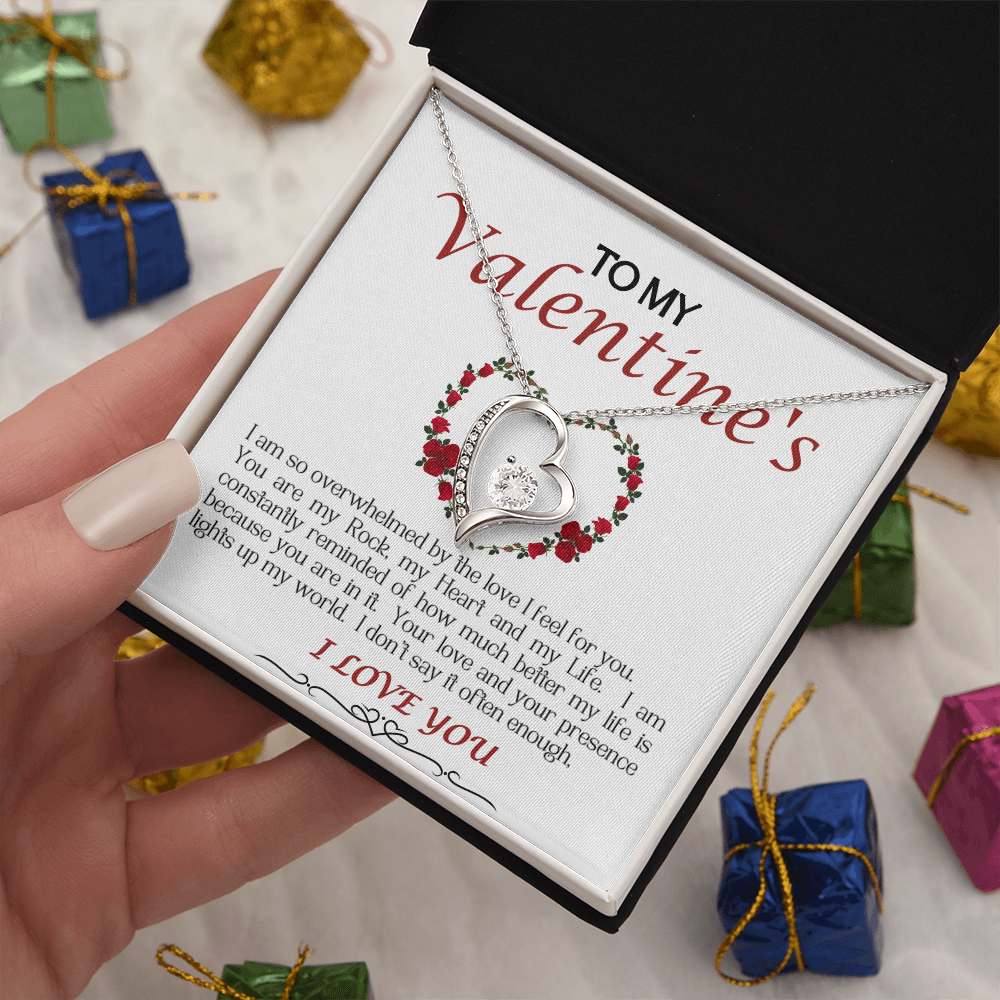 Forever Love Necklace/My Valentine/White