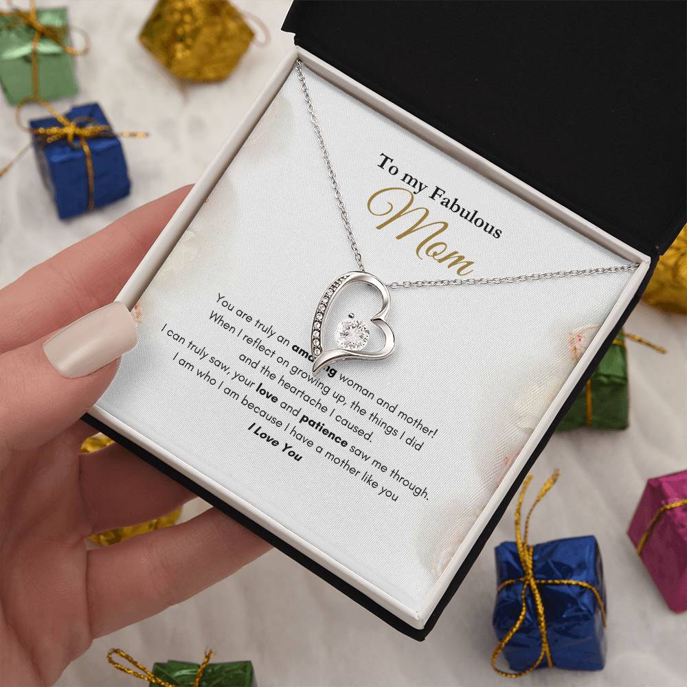 My Fabulous Mom Forever Love Necklace Roses