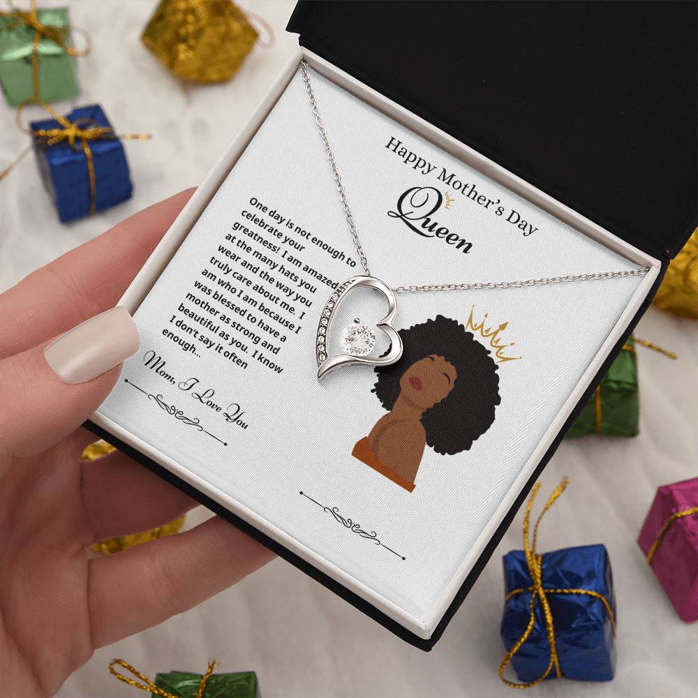 Mothers Day Queen 2 Forever Love Necklace