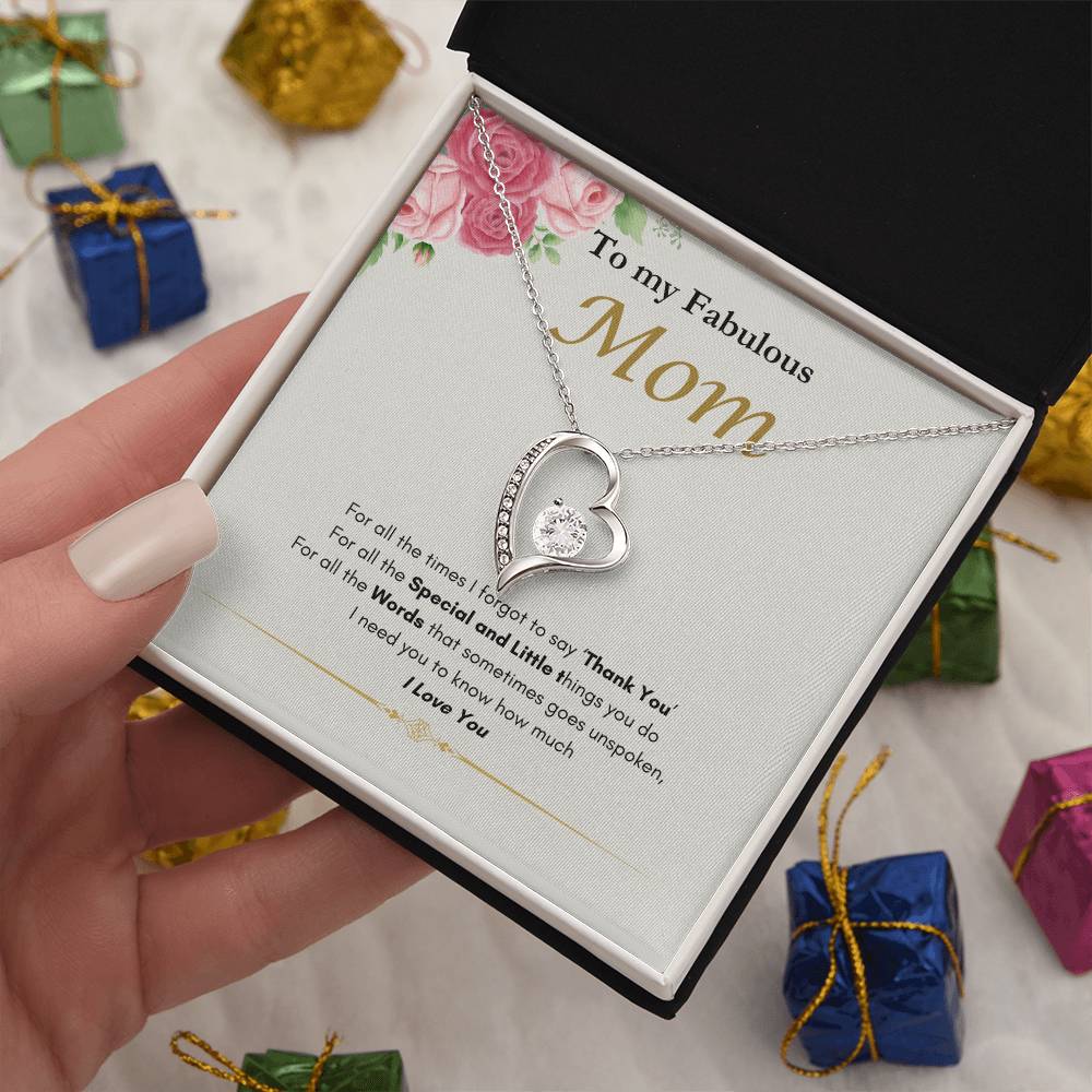Fabulous Mom Forever Love Necklace