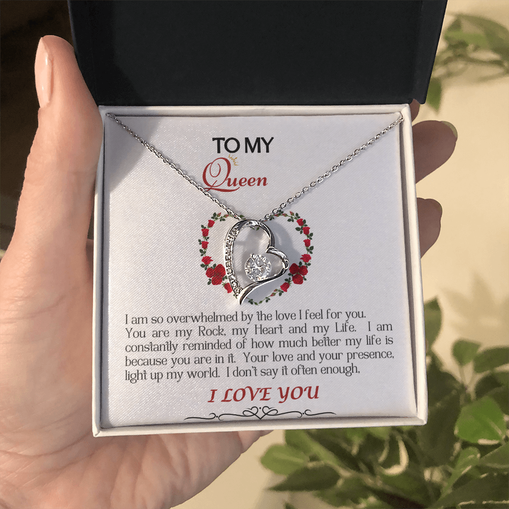 Forever Love Necklace/My Queen/White
