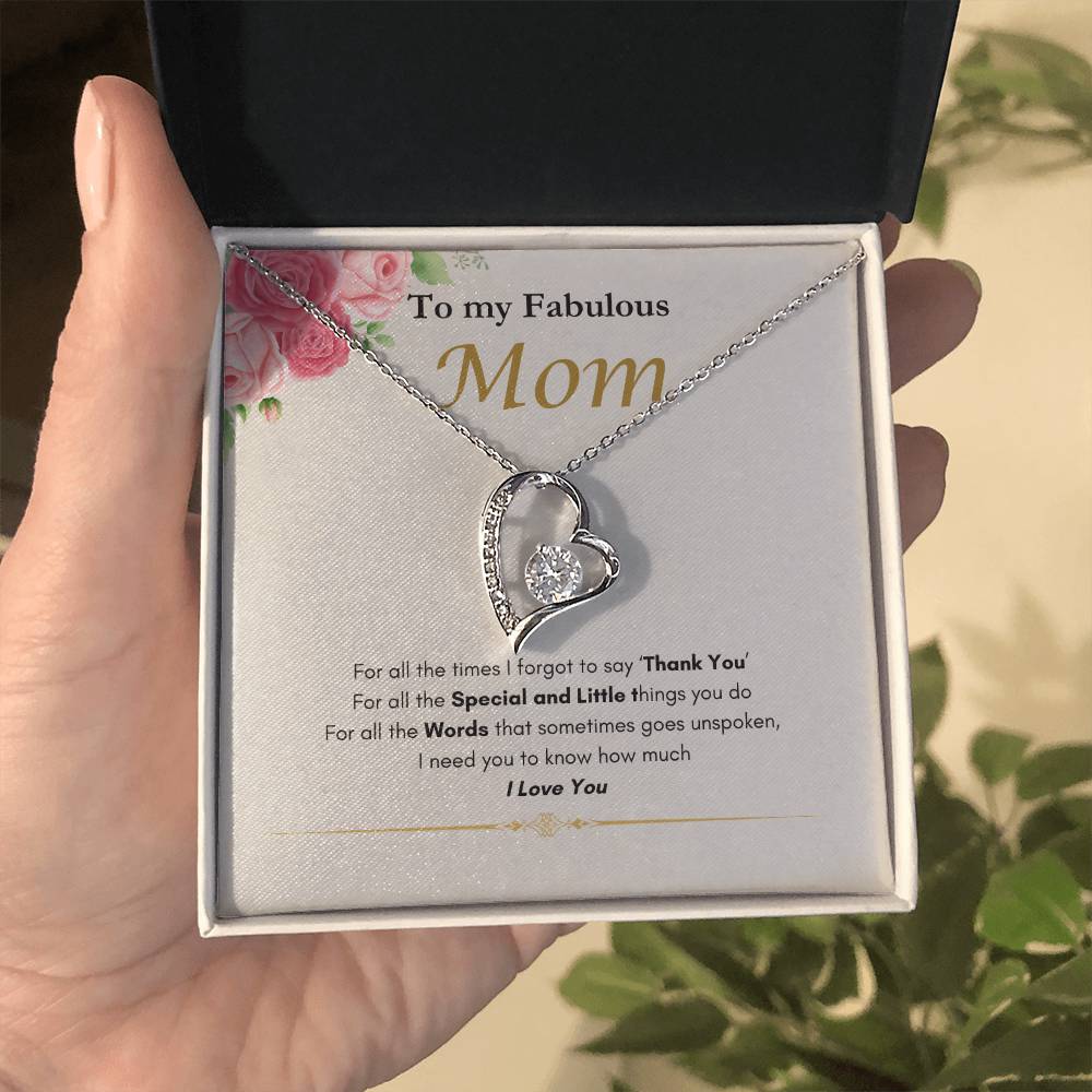 Fabulous Mom Forever Love Necklace