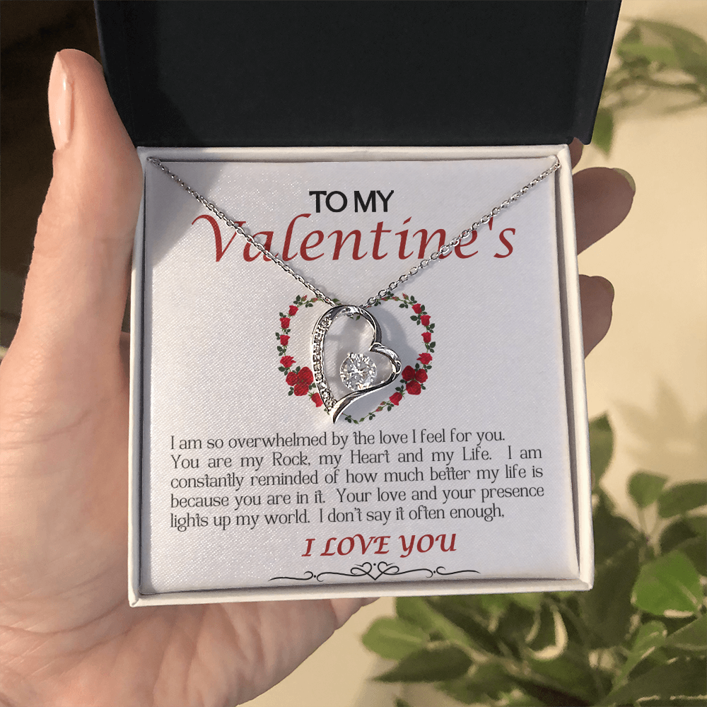 Forever Love Necklace/My Valentine/White