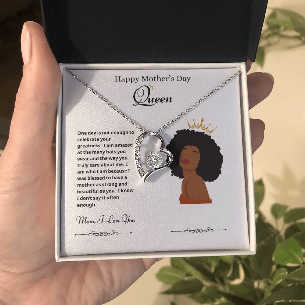 Mothers Day Queen 2 Forever Love Necklace